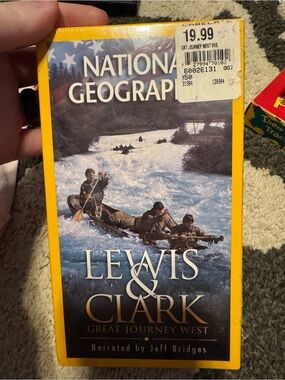 National Geographic Lewis & Clark Great Journey West VHS - Yellow 4 VHS tapes